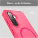 Samsung Galaxy A27 Hybrid Hoesje met MagSafe Back Cover Matte Roze afbeelding 7