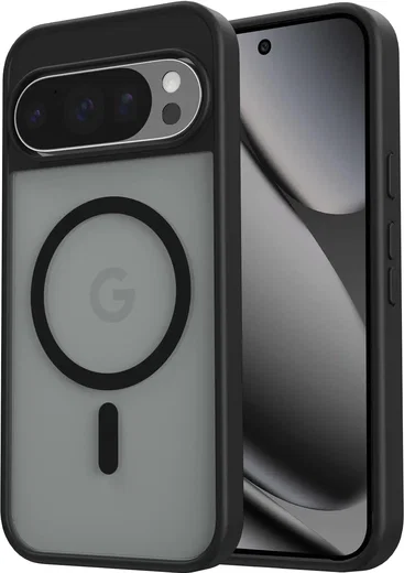 Google Pixel 11 Hybrid Hoesje met MagSafe Back Cover Matte Zwart afbeelding 2