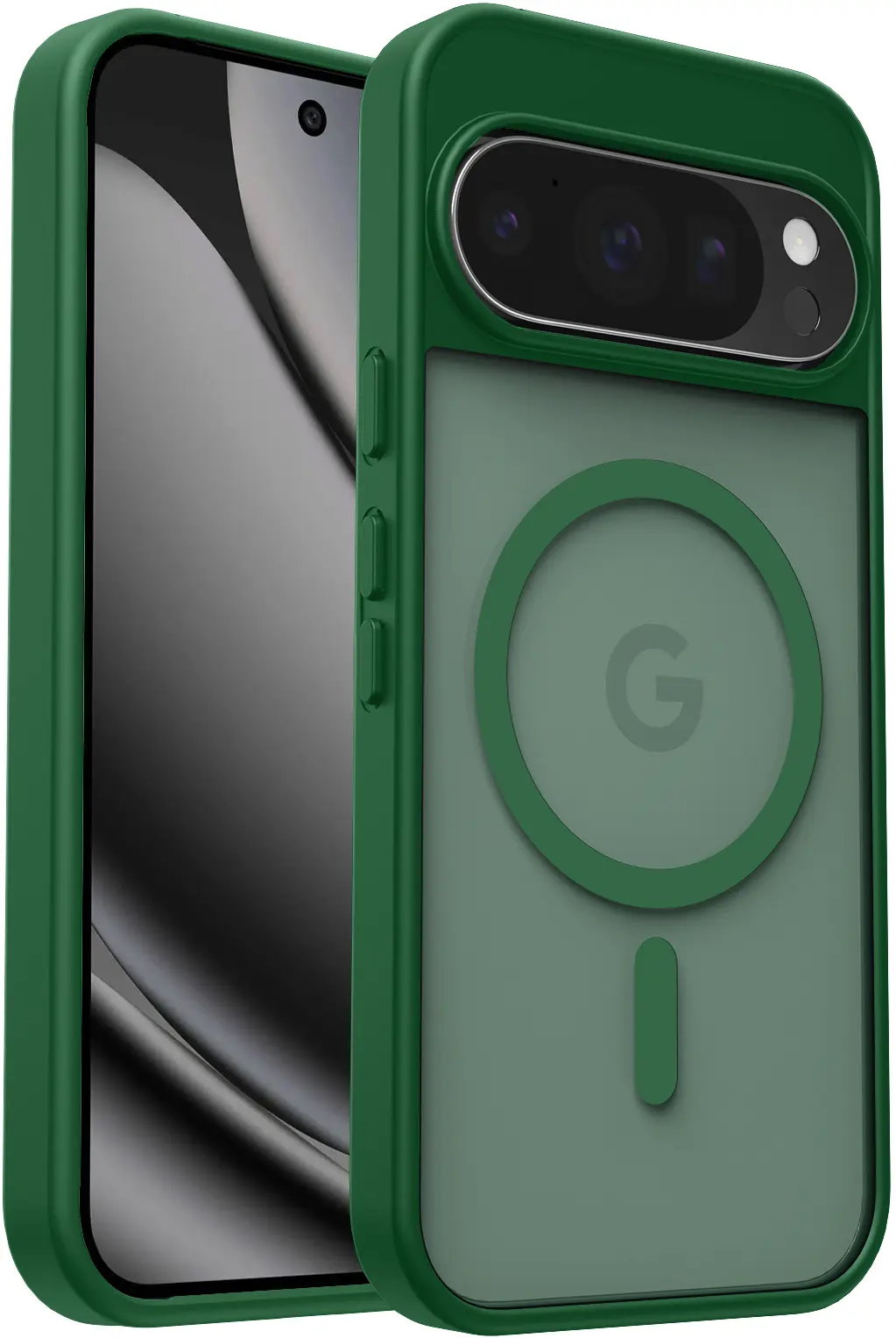 Google Pixel 11 (Pro) Hybrid Hoesje met MagSafe Back Cover Matte Groen afbeelding 1