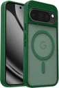 Google Pixel 11 (Pro) Hybrid Hoesje met MagSafe Back Cover Matte Groen