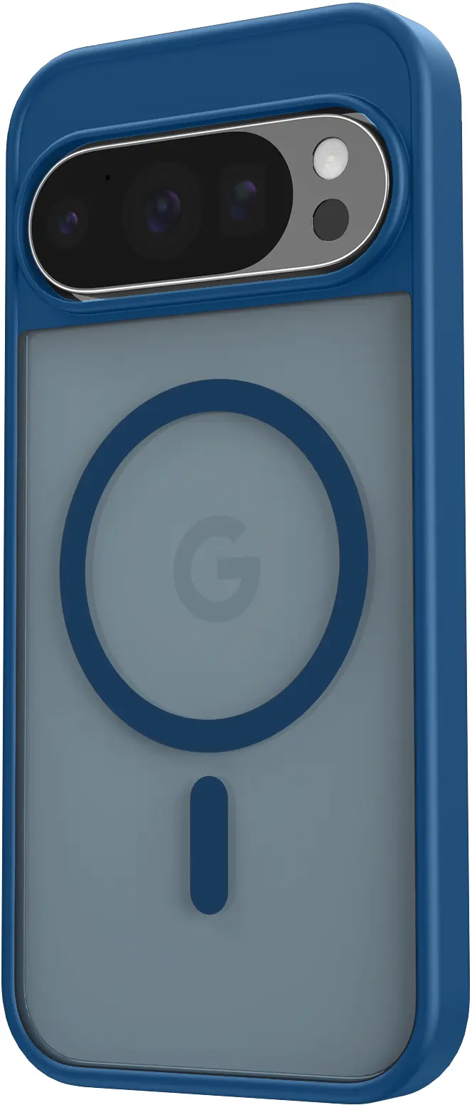 Google Pixel 11 (Pro) Hybrid Hoesje met MagSafe Back Cover Matte Blauw afbeelding 8