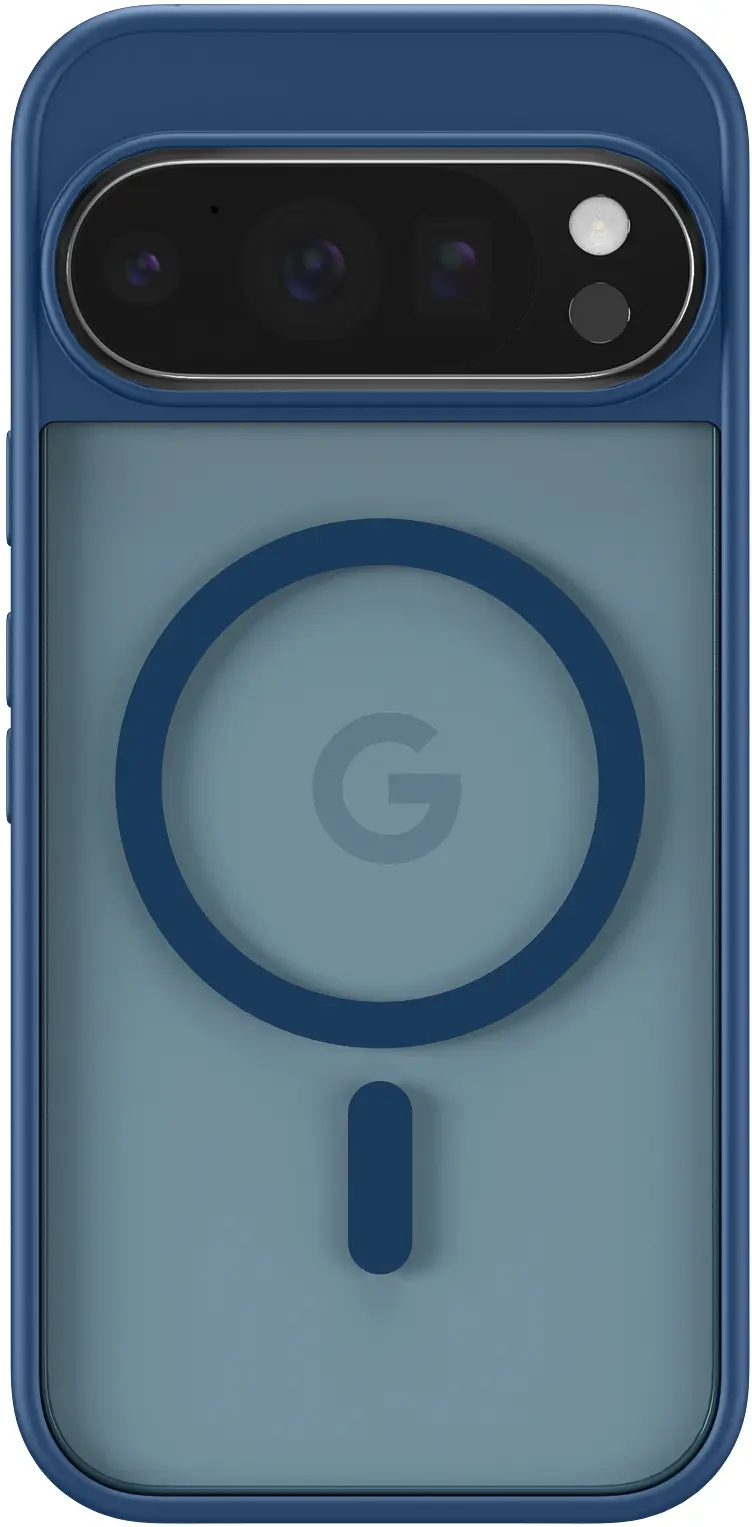 Google Pixel 11 (Pro) Hybrid Hoesje met MagSafe Back Cover Matte Blauw afbeelding 3