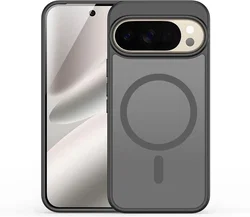 Google Pixel 11 (Pro) Hybrid Hoesje met MagSafe Back Cover Matte Zwart afbeelding
