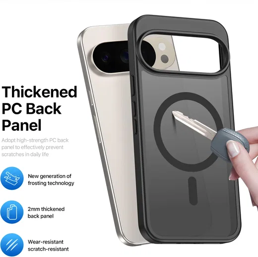Google Pixel 11 (Pro) Hybrid Hoesje met MagSafe Back Cover Matte Zwart afbeelding 6