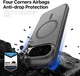 Google Pixel 11 (Pro) Hybrid Hoesje met MagSafe Back Cover Matte Zwart afbeelding 2