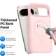 Google Pixel 11 (Pro) Hybrid Hoesje met MagSafe Back Cover Matte Roze afbeelding 5