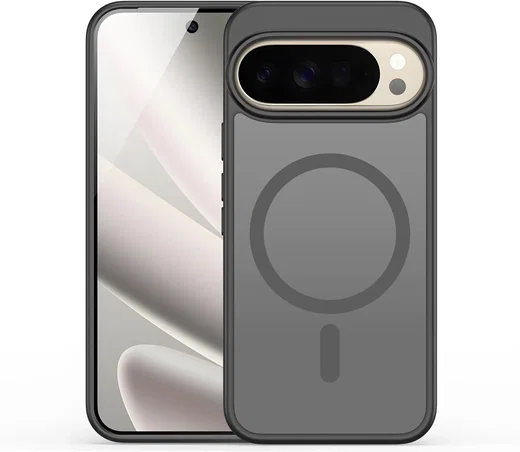 Google Pixel 11 Pro XL Hybrid Hoesje met MagSafe Back Cover Matte Zwart afbeelding 1