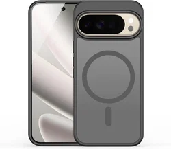 Google Pixel 11 Pro XL Hybrid Hoesje met MagSafe Back Cover Matte Zwart afbeelding