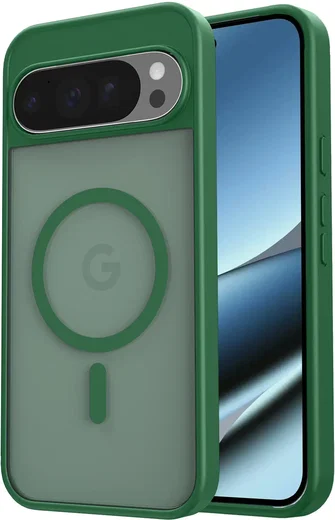 Google Pixel 11 Pro XL Hybrid Hoesje met MagSafe Back Cover Matte Groen afbeelding 2