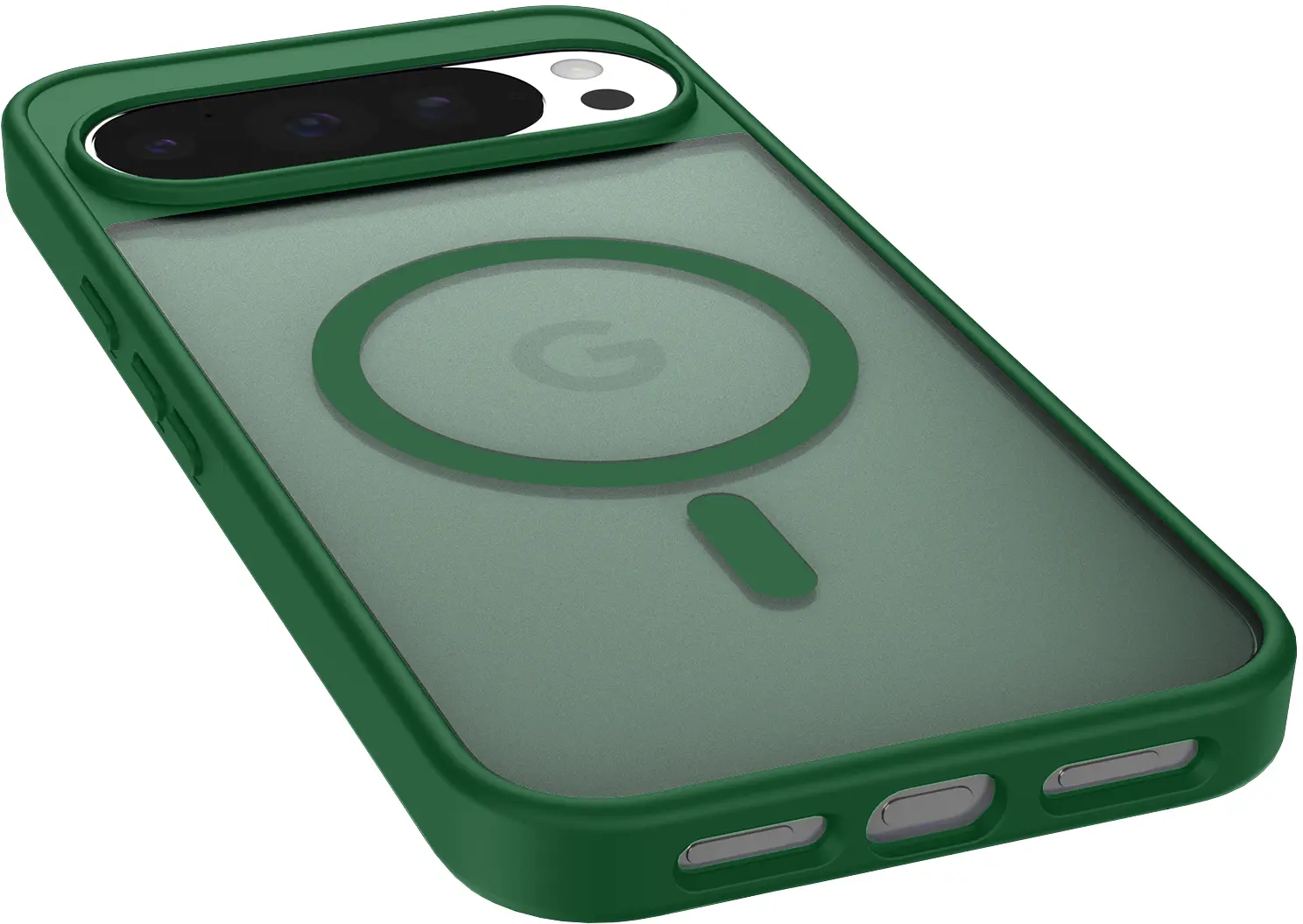 Google Pixel 11 Pro XL Hybrid Hoesje met MagSafe Back Cover Matte Groen afbeelding 8