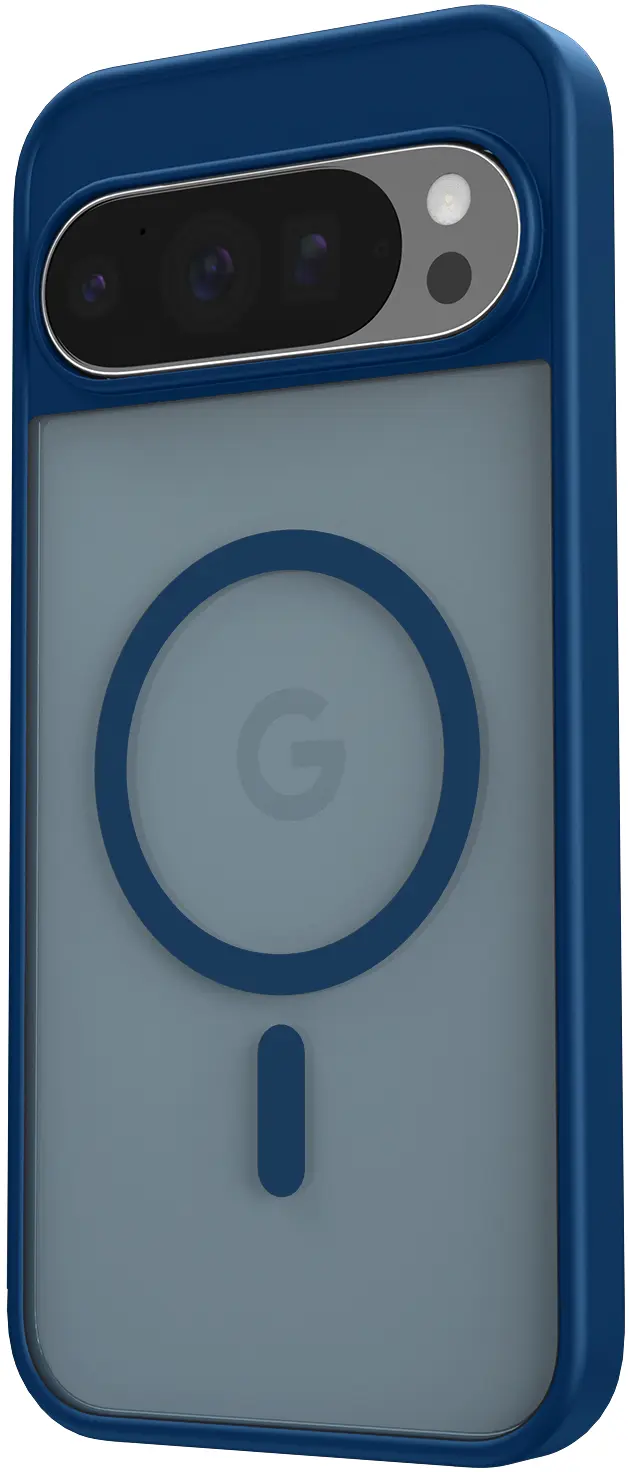 Google Pixel 11 Pro XL Hybrid Hoesje met MagSafe Back Cover Matte Blauw afbeelding 6