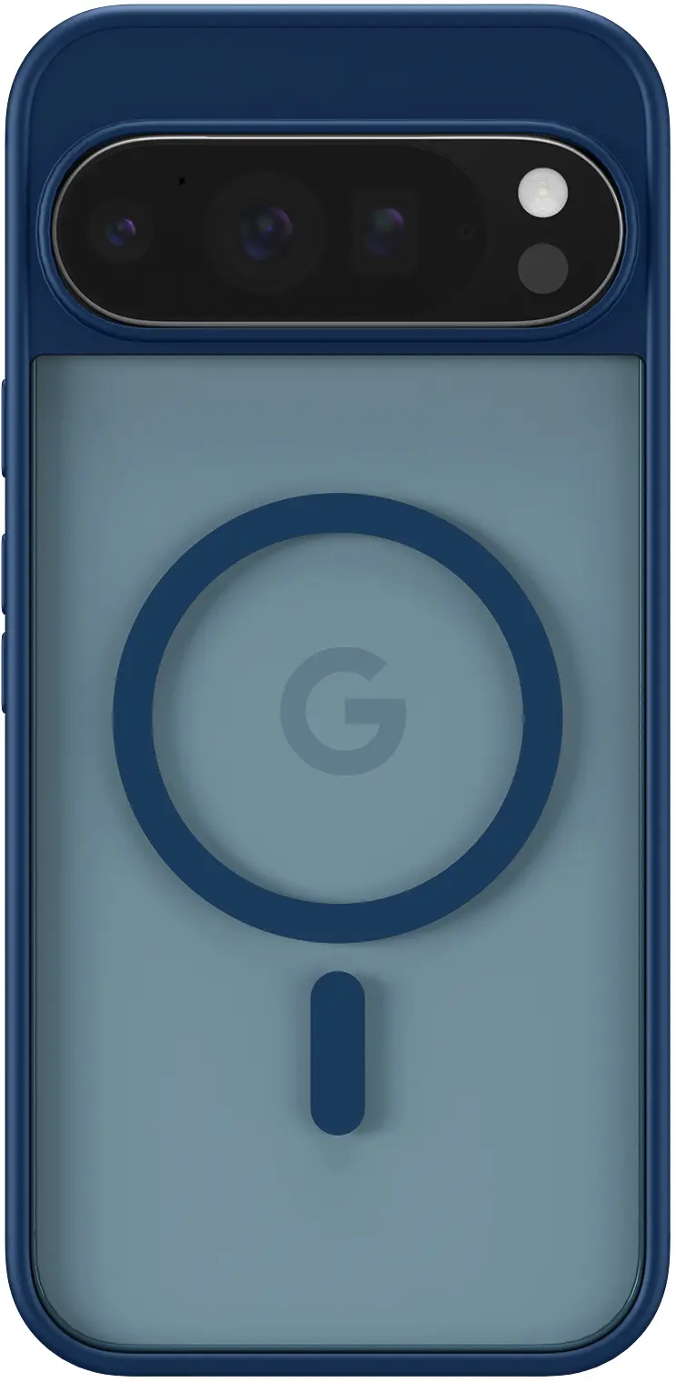 Google Pixel 11 Pro XL Hybrid Hoesje met MagSafe Back Cover Matte Blauw afbeelding 3