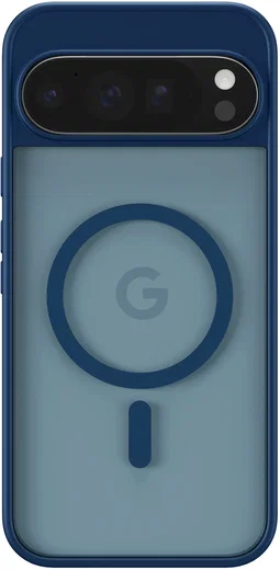 Google Pixel 11 Pro XL Hybrid Hoesje met MagSafe Back Cover Matte Blauw afbeelding 3