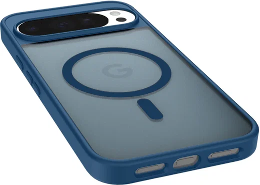 Google Pixel 11 Pro XL Hybrid Hoesje met MagSafe Back Cover Matte Blauw afbeelding 8