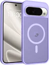 Google Pixel 11 Pro XL Hybrid Hoesje met MagSafe Back Cover Matte Paars