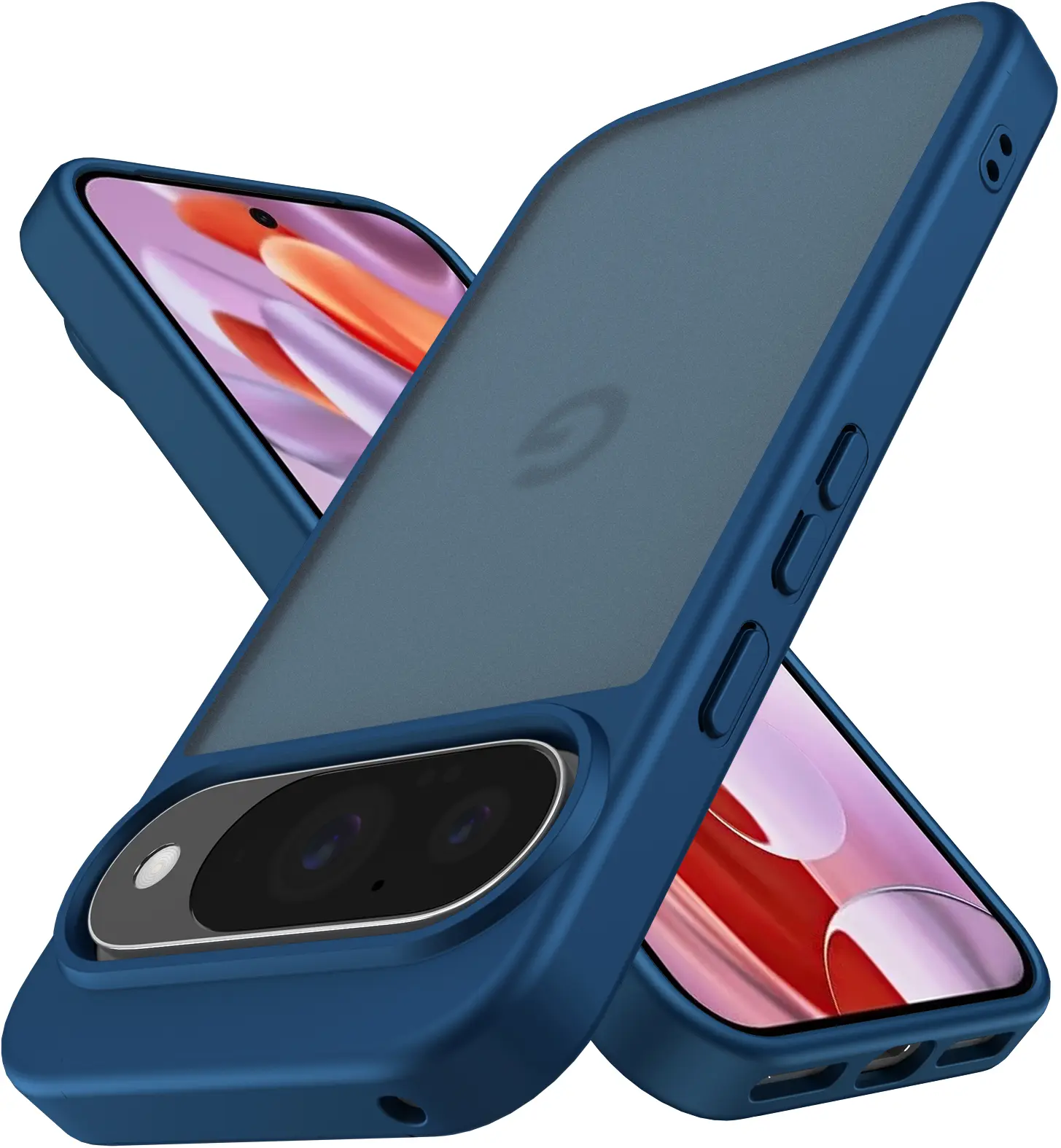 Google Pixel 11 Hoesje Back Cover Matte Blauw afbeelding 10