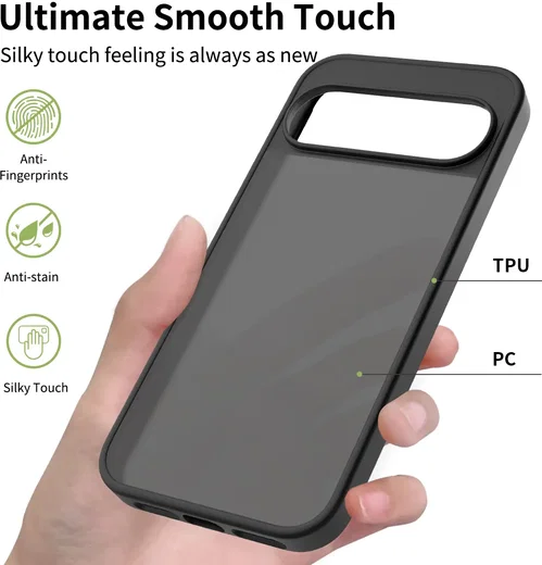 Google Pixel 11 Pro XL Hoesje Back Cover Matte Zwart afbeelding 5