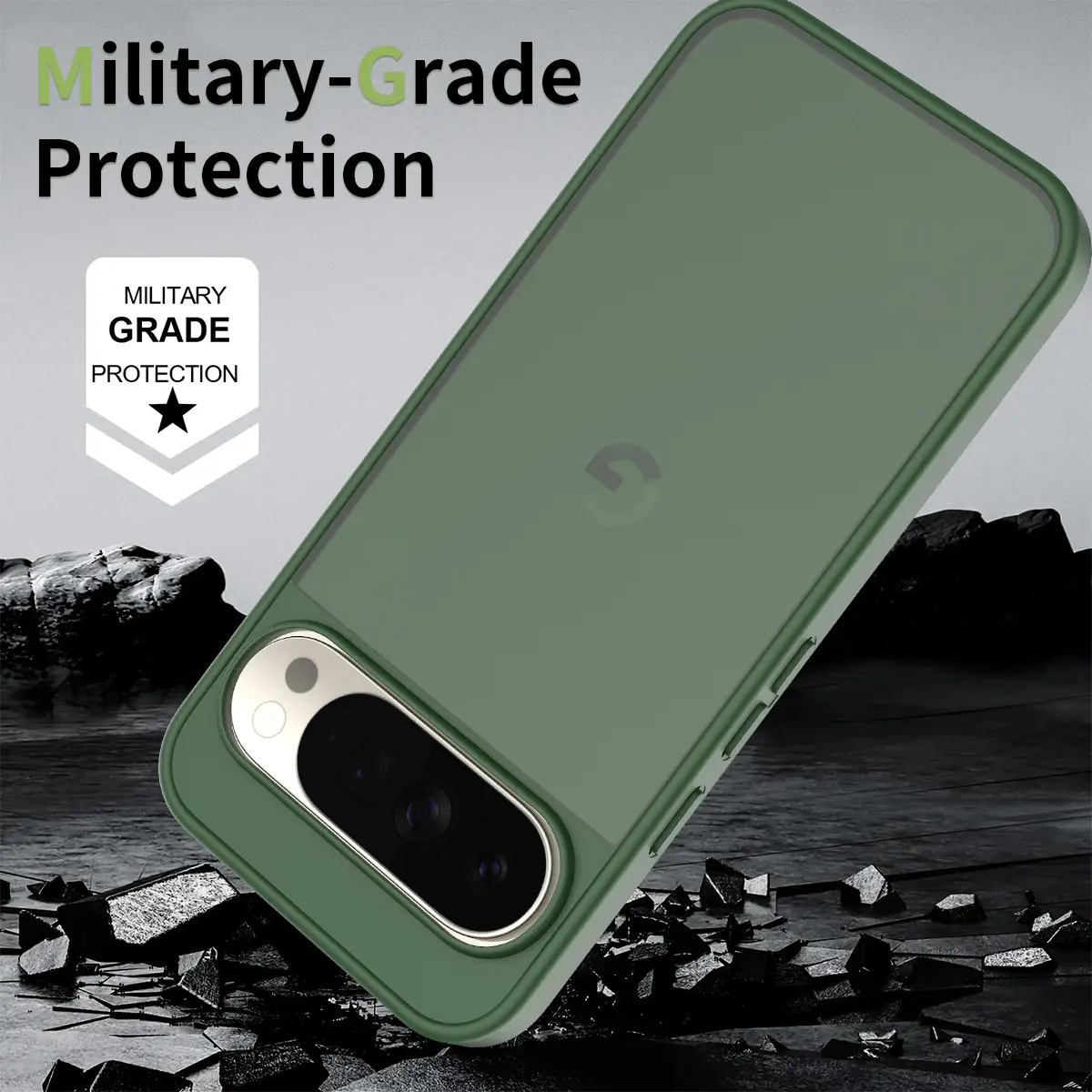 Google Pixel 11 Pro XL Hoesje Back Cover Matte Groen afbeelding 2