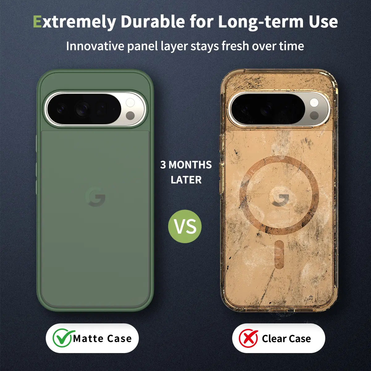 Google Pixel 11 Pro XL Hoesje Back Cover Matte Groen afbeelding 6