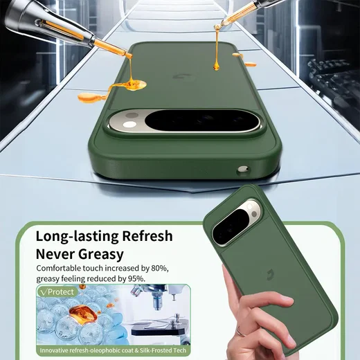 Google Pixel 11 Pro XL Hoesje Back Cover Matte Groen afbeelding 4
