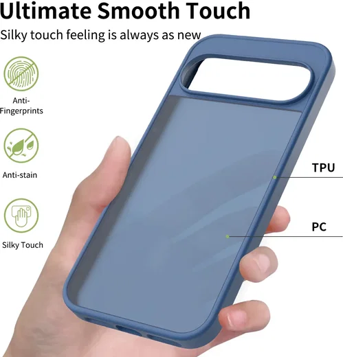 Google Pixel 11 Pro XL Hoesje Back Cover Matte Blauw afbeelding 5