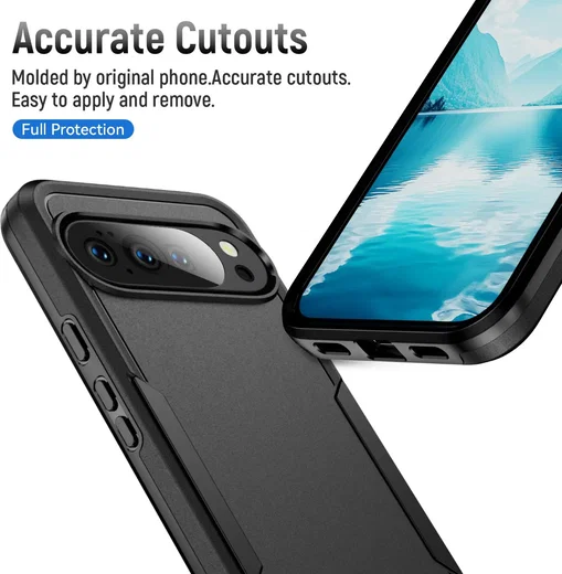 Google Pixel 11 Pro XL Hoesje Schokbestendige Hardcase Back Cover Zwart afbeelding 4