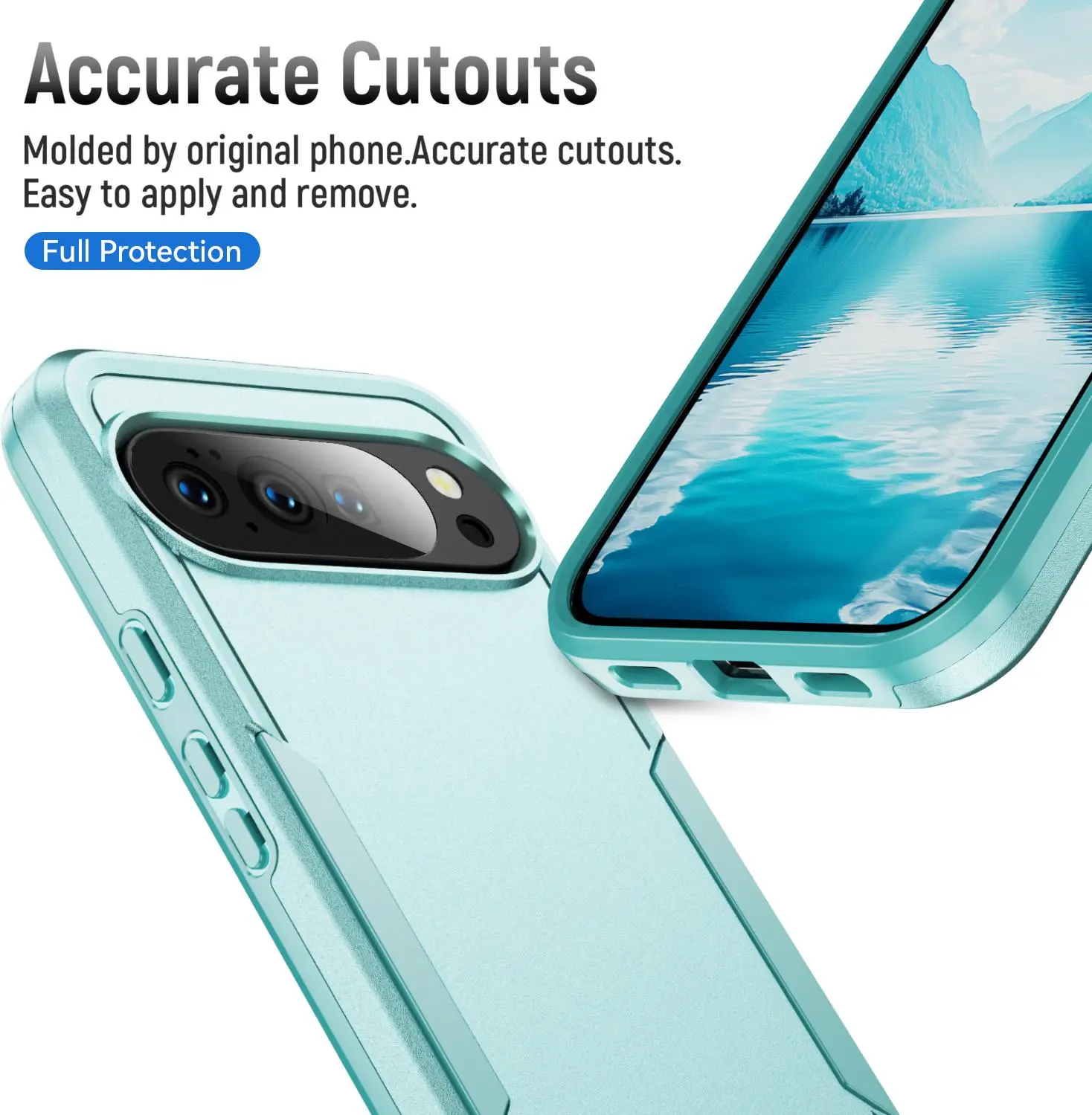 Google Pixel 11 Pro XL Hoesje Schokbestendige Hardcase Back Cover Groen afbeelding 4