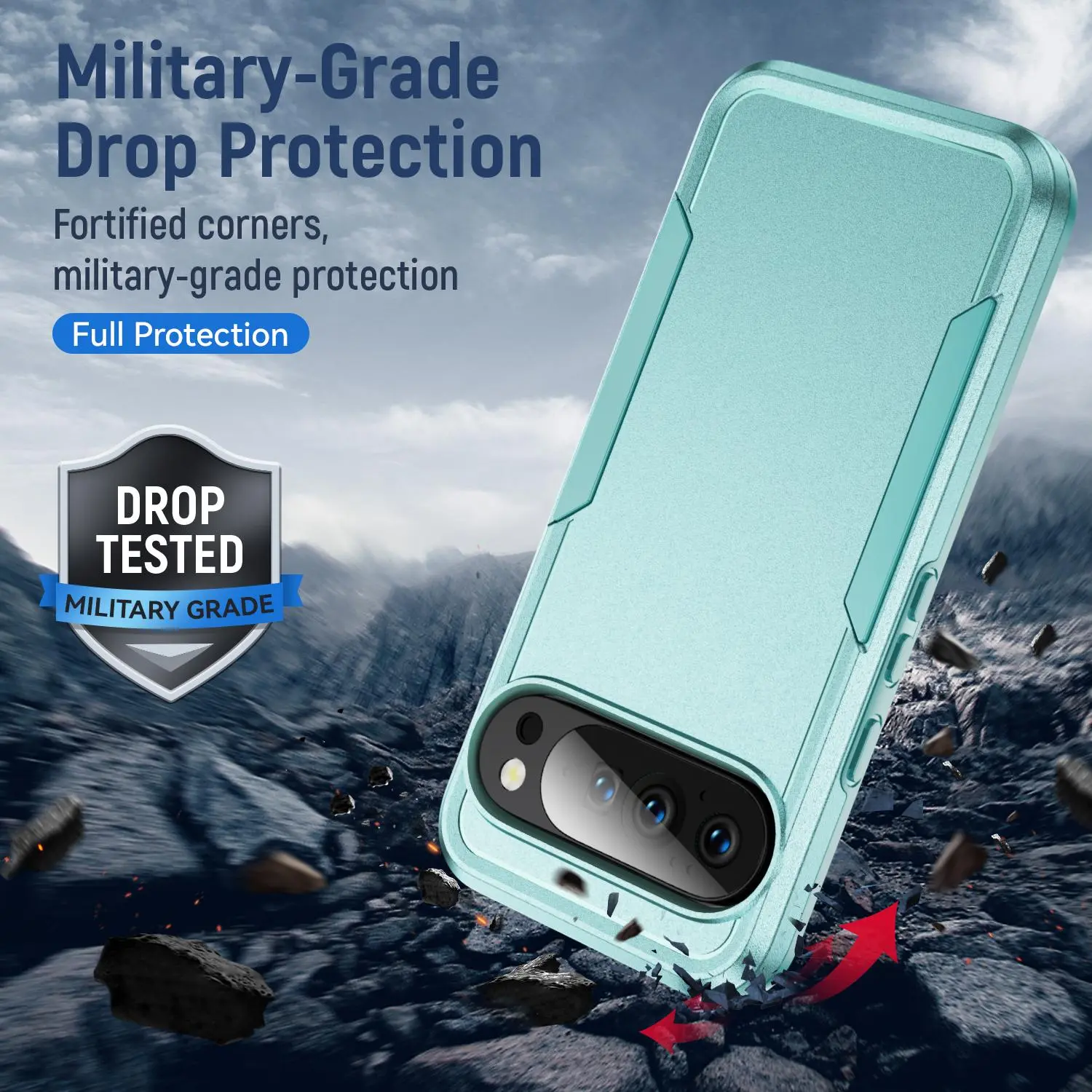 Google Pixel 11 Pro XL Hoesje Schokbestendige Hardcase Back Cover Groen afbeelding 7