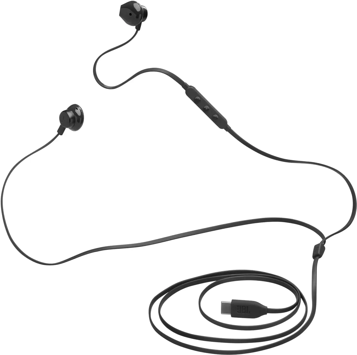 JBL Tune 305C Bedrade In-Ear USB-C Oordopjes met Ingebouwde Microfoon Zwart afbeelding 4