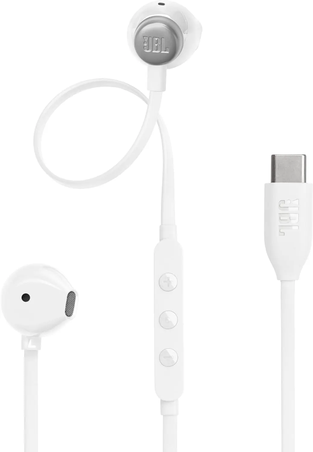 JBL Tune 305C Bedrade In-Ear USB-C Oordopjes met Ingebouwde Microfoon Wit afbeelding 1