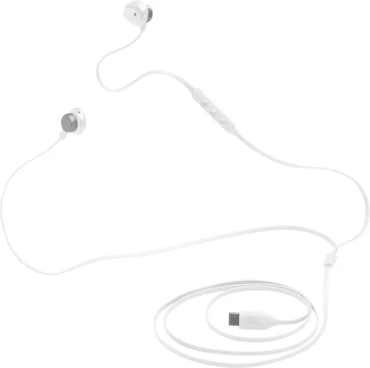 JBL Tune 305C Bedrade In-Ear USB-C Oordopjes met Ingebouwde Microfoon Wit afbeelding 4