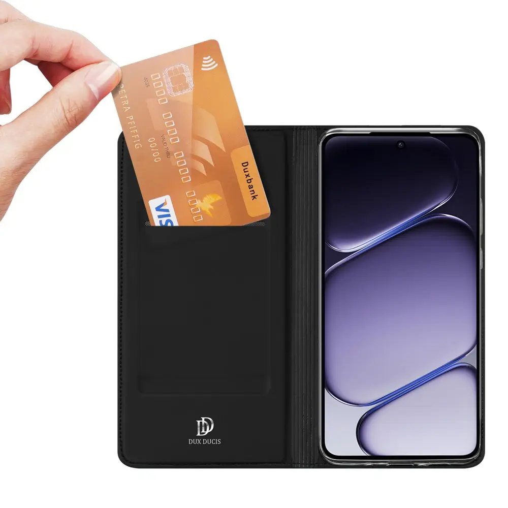 Dux Ducis Skin Pro OnePlus Nord CE 6 Lite Hoesje Portemonnee Book Case Zwart afbeelding 4