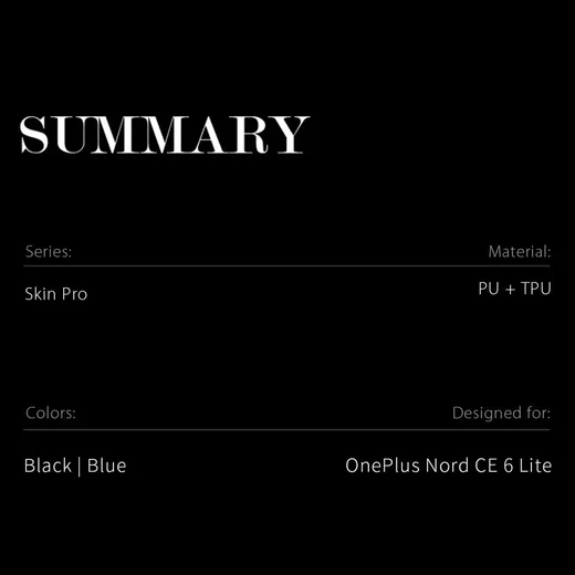 Dux Ducis Skin Pro OnePlus Nord CE 6 Lite Hoesje Portemonnee Book Case Blauw afbeelding 10