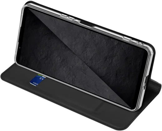 Dux Ducis Skin Pro Sony Xperia 1 VIII Hoesje Portemonnee Book Case Zwart afbeelding 6