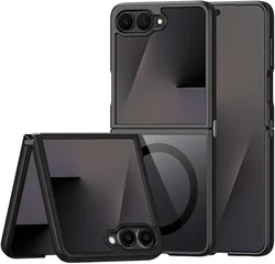 Dux Ducis Aimo Samsung Galaxy Z Flip 8 Hoesje MagSafe Back Cover Zwart afbeelding