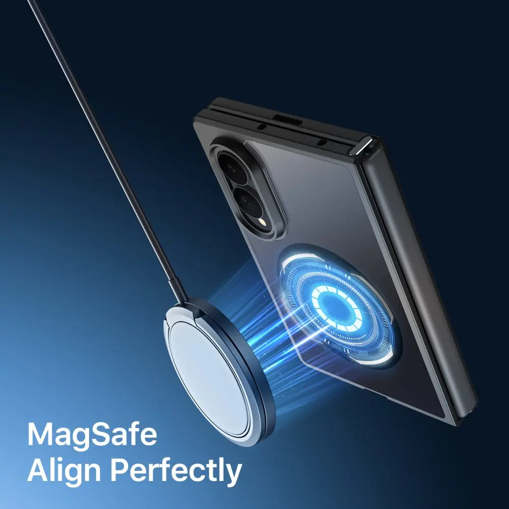 Dux Ducis Aimo Samsung Galaxy Z Fold 8 Wide Hoesje MagSafe Back Cover Zwart afbeelding 4