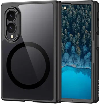 Dux Ducis Aimo Samsung Galaxy Z Fold 8 Wide Hoesje MagSafe Back Cover Zwart