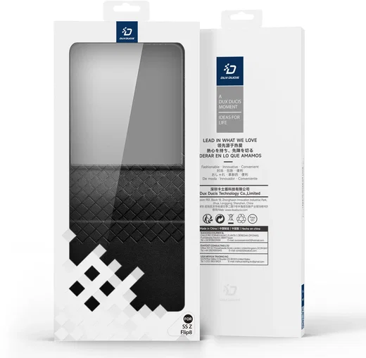 Dux Ducis Bril Samsung Z Flip 8 Hoesje Back Cover Zwart afbeelding 11