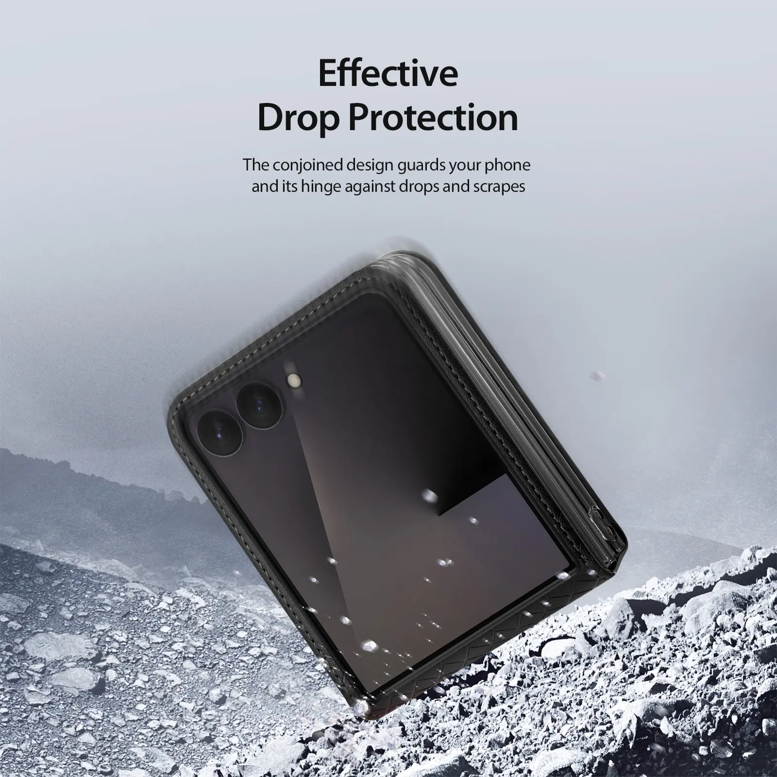 Dux Ducis Bril Samsung Z Flip 8 Hoesje Back Cover Zwart afbeelding 7