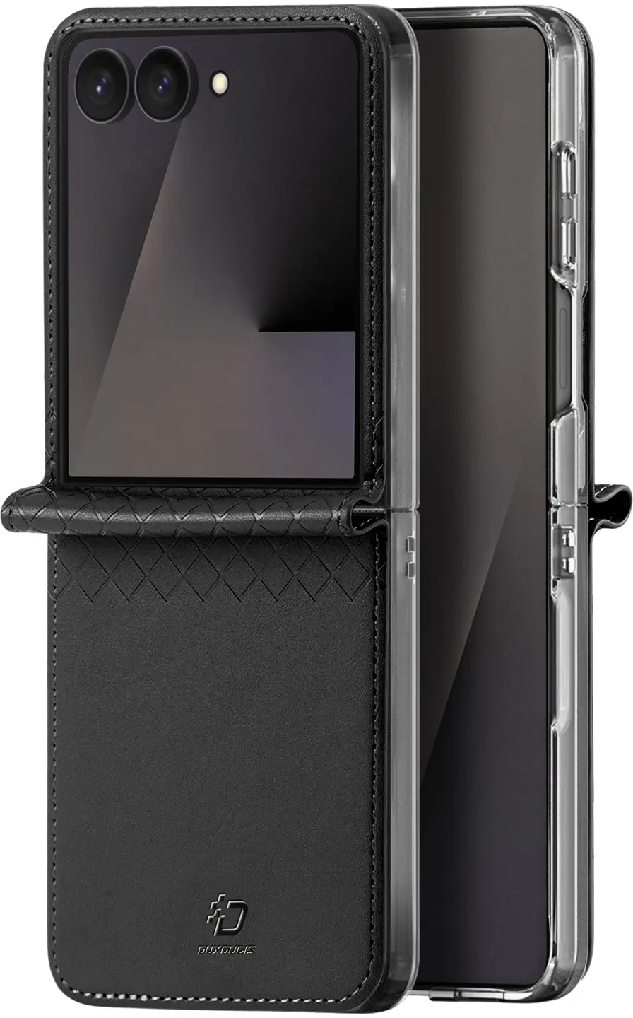 Dux Ducis Bril Samsung Z Flip 8 Hoesje Back Cover Zwart afbeelding 2