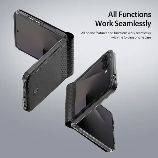 Dux Ducis Bril Samsung Z Flip 8 Hoesje Back Cover Zwart afbeelding 6