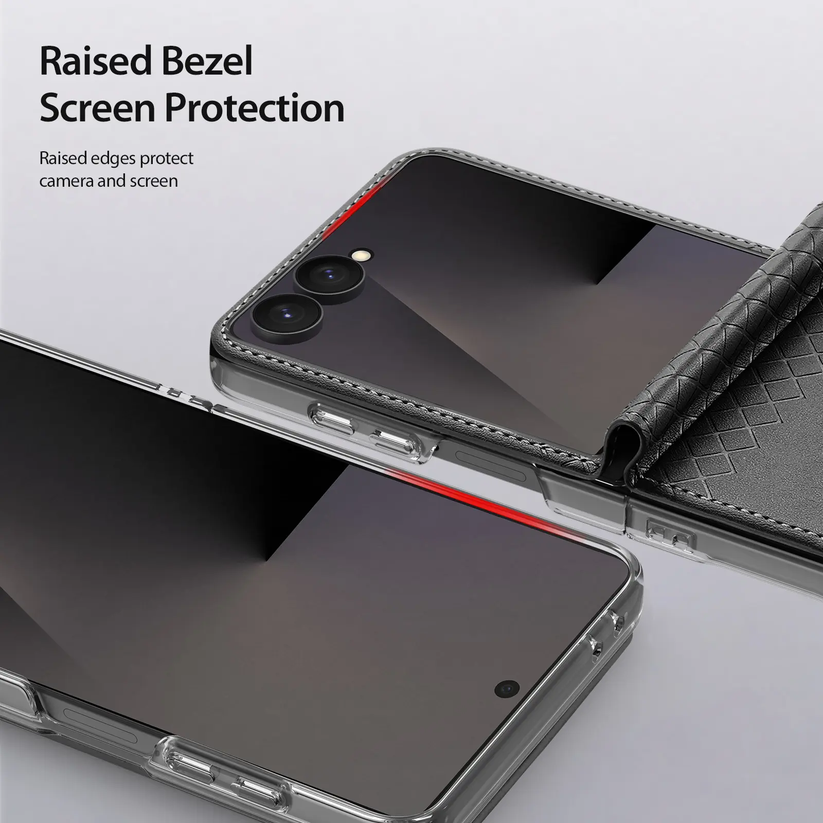 Dux Ducis Bril Samsung Z Flip 8 Hoesje Back Cover Zwart afbeelding 8