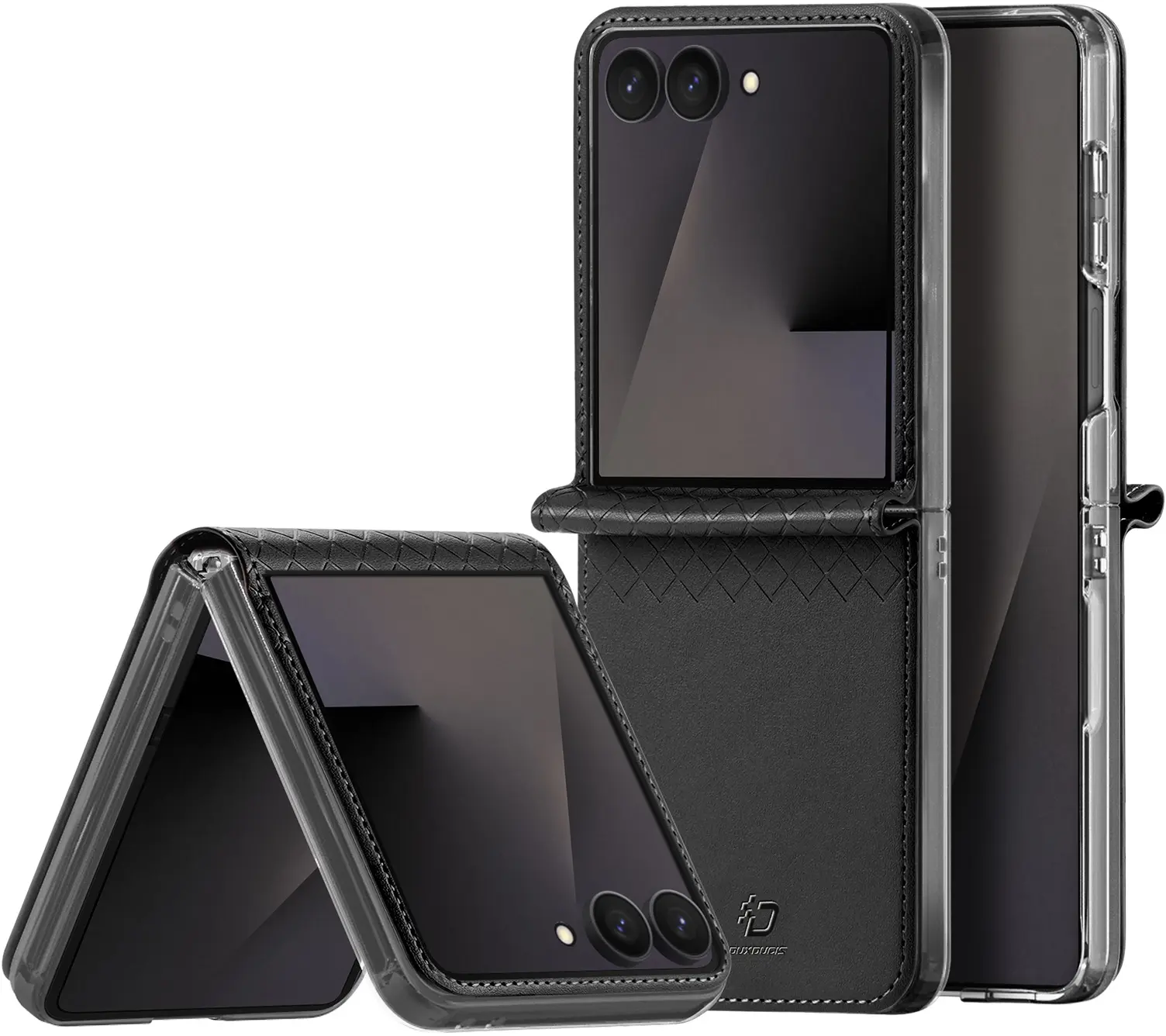 Dux Ducis Bril Samsung Z Flip 8 Hoesje Back Cover Zwart afbeelding 1
