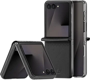 Dux Ducis Bril Samsung Z Flip 8 Hoesje Back Cover Zwart