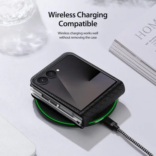 Dux Ducis Bril Samsung Z Flip 8 Hoesje Back Cover Zwart afbeelding 9