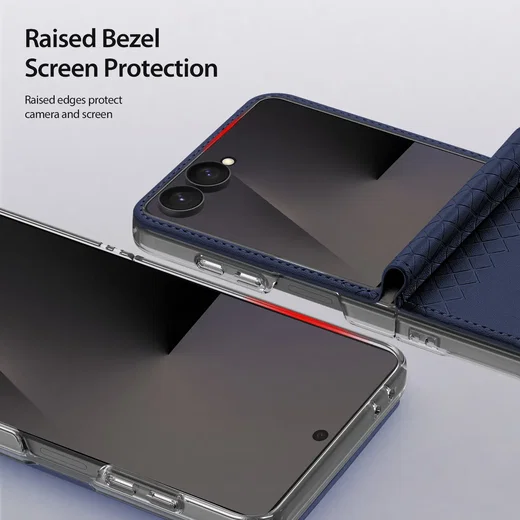 Dux Ducis Bril Samsung Z Flip 8 Hoesje Back Cover Blauw afbeelding 8