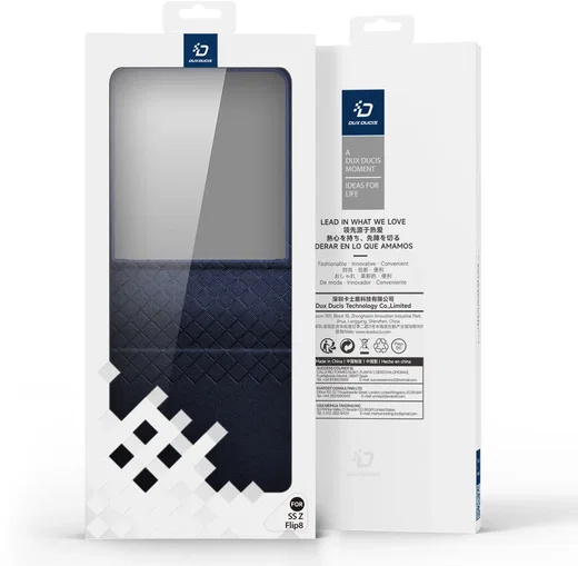 Dux Ducis Bril Samsung Z Flip 8 Hoesje Back Cover Blauw afbeelding 11