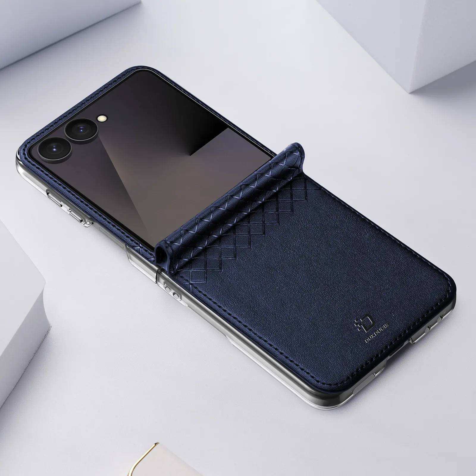 Dux Ducis Bril Samsung Z Flip 8 Hoesje Back Cover Blauw afbeelding 10