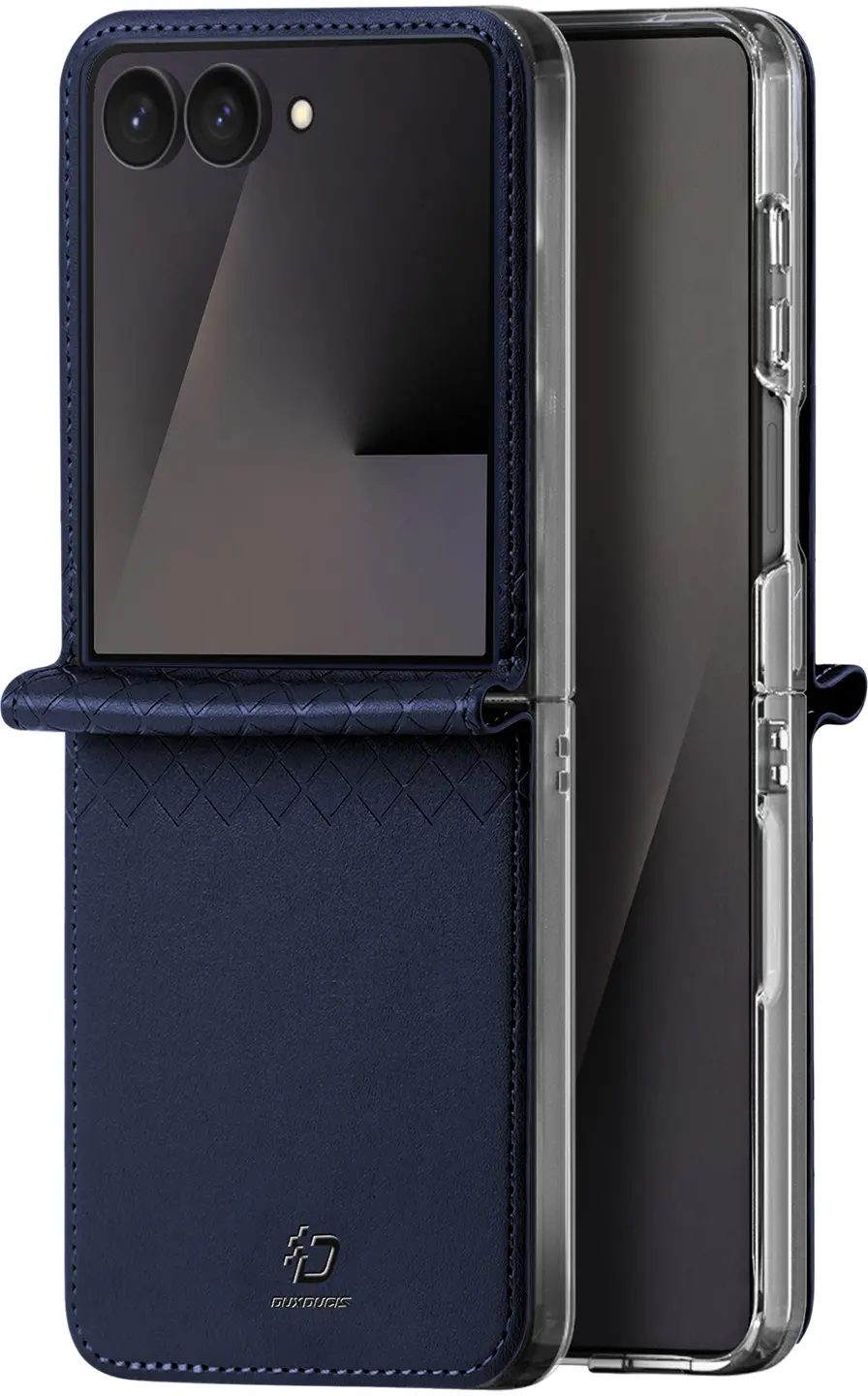 Dux Ducis Bril Samsung Z Flip 8 Hoesje Back Cover Blauw afbeelding 2