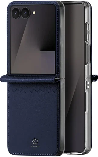 Dux Ducis Bril Samsung Z Flip 8 Hoesje Back Cover Blauw afbeelding 2
